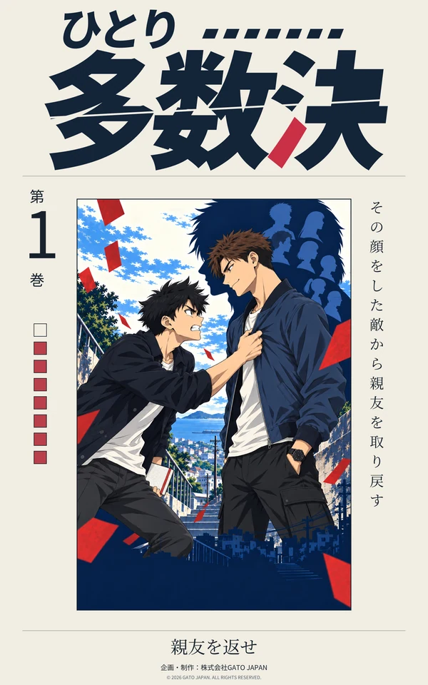 ひとり多数決 第1巻「親友を返せ」表紙