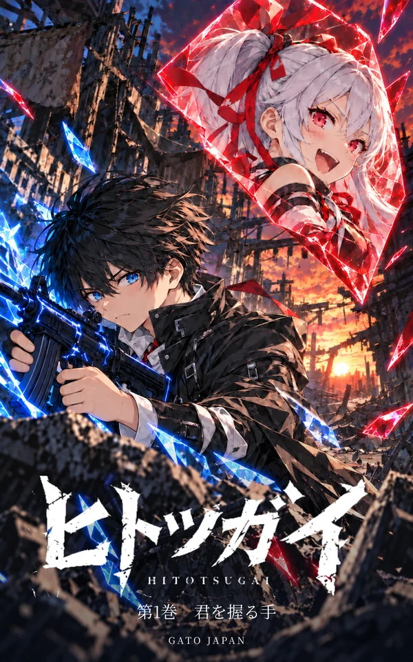 ヒトツガイ 第1巻「君を握る手」表紙