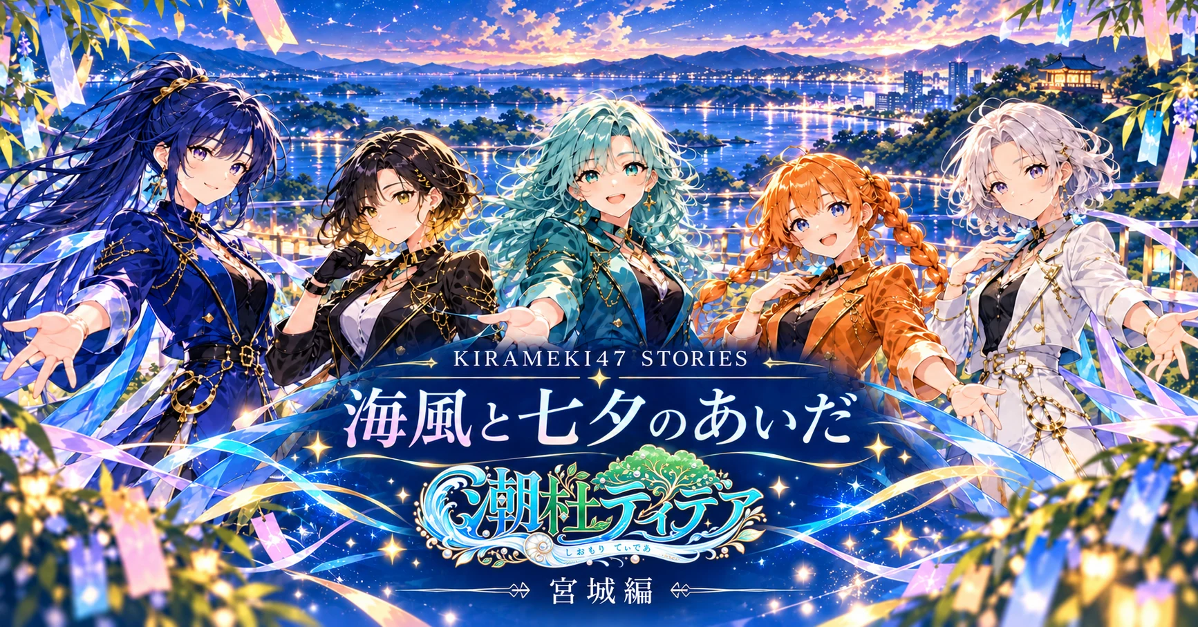 KIRAMEKI47 #04 宮城・潮杜ティデア「海風と七夕のあいだ」note用横長表紙