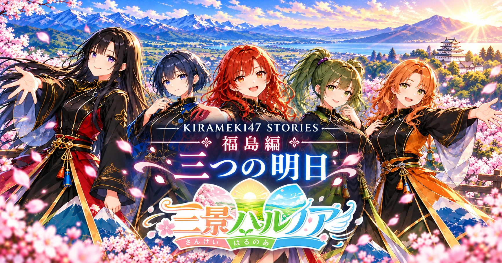 KIRAMEKI47 #07 福島・三景ハルノア「三つの明日」note用横長表紙