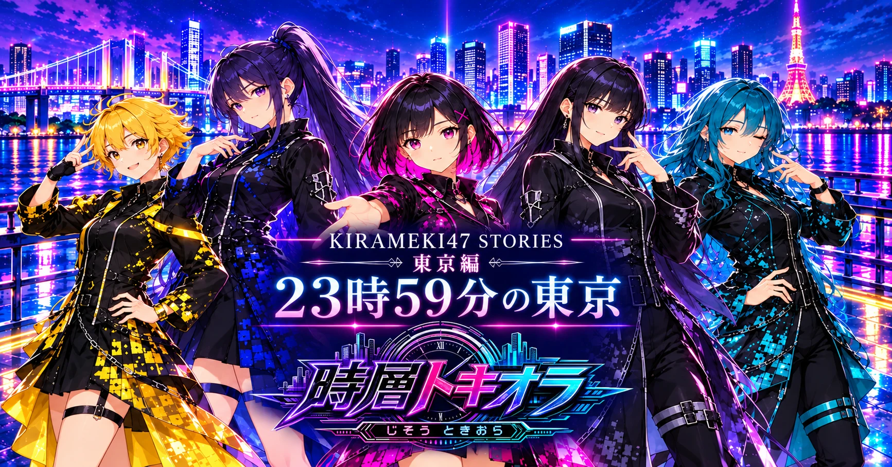KIRAMEKI47 #13 東京・時層トキオラ「23時59分の東京」note用横長表紙