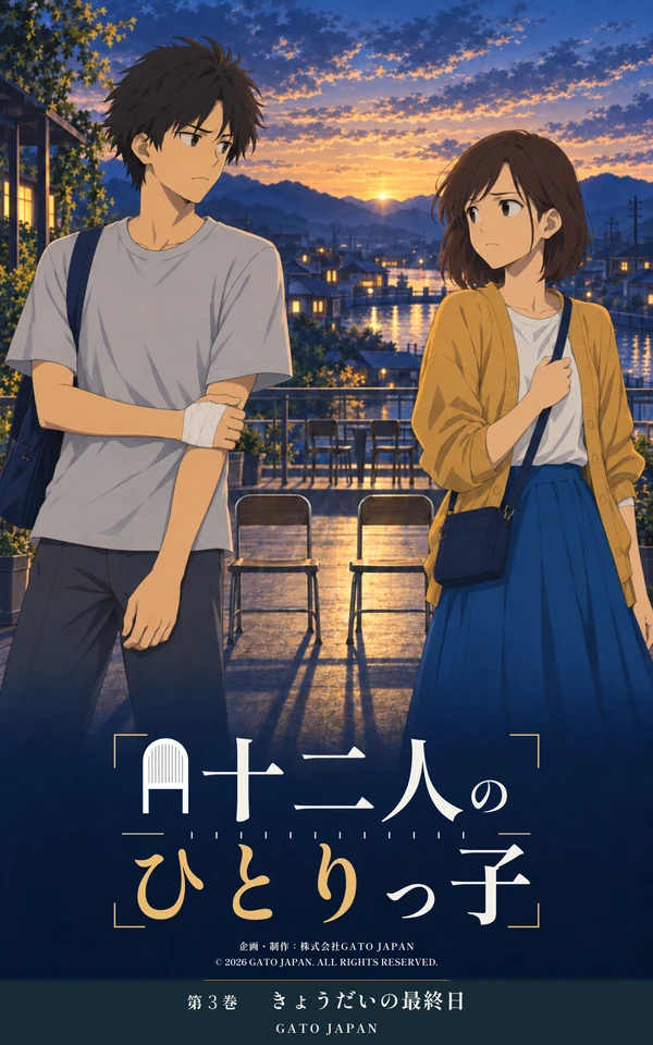 十二人のひとりっ子 第3巻「きょうだいの最終日」表紙