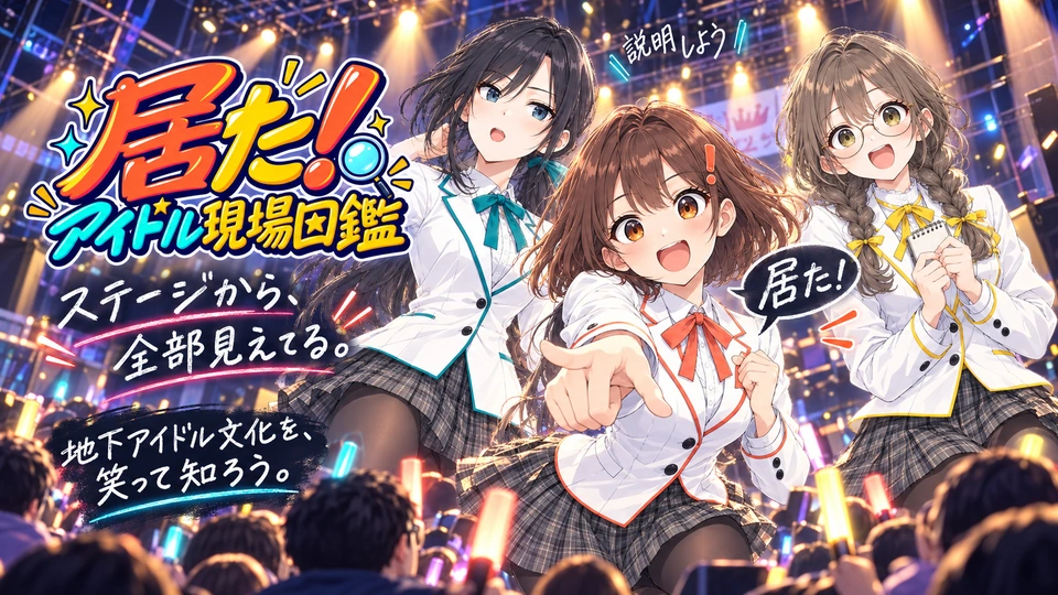 居た！アイドル現場図鑑の正式横型キービジュアル